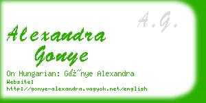 alexandra gonye business card